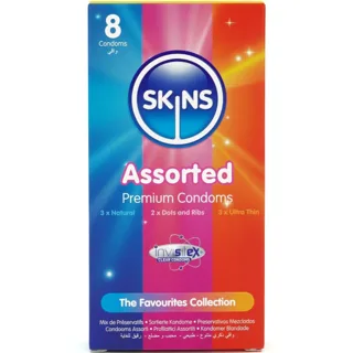 Pack de 8 Préservatifs Premium Assortis Skins