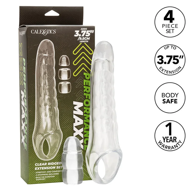 Maxx Extenseur de Pénis Réglable Transparent Calexotics transparent gaine pénis