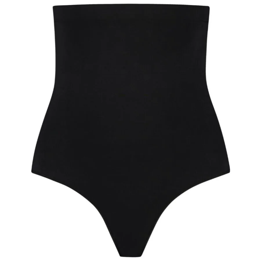 Bra - String Taille Haute sans Coutures, Doux au Toucher, Bye noir ensemble lingerie