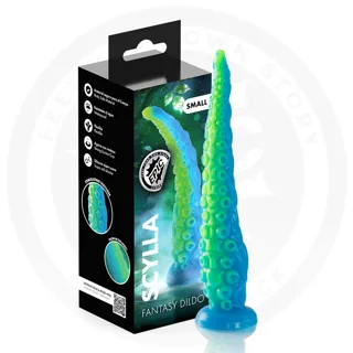 Gode Scylla à Tentacules Fines Fluorescentes Petite Taille Epic gode