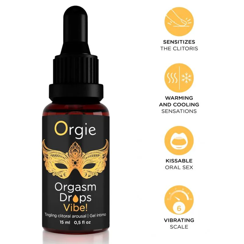 Vibe Orgasm Drops! Stimulation Clitoridienne Vibrante 15 Orgie aphrodisiaque femme