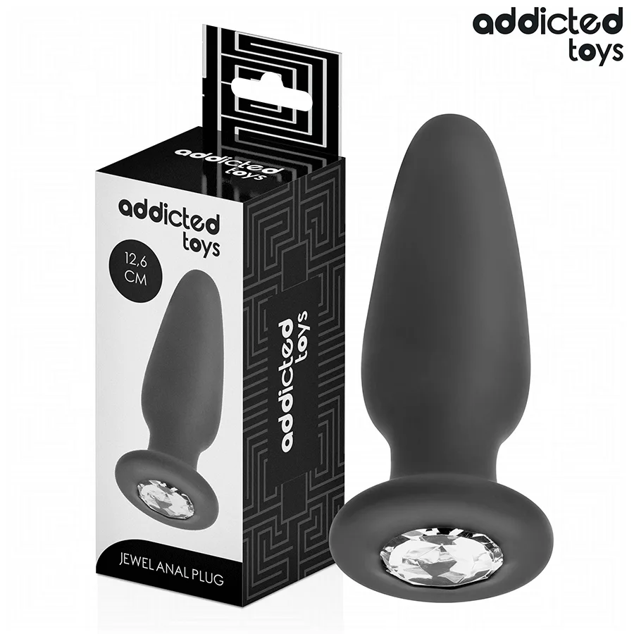 Plug Anal avec Bijou Taille L 12,6 cm Addicted