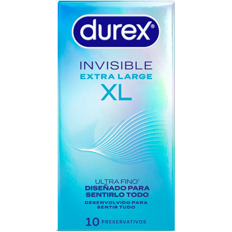 Préservatifs Invisibles XL 10 Unités Durex