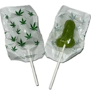 1 Sucette Pénis Arôme Cannabis Diablo Goloso jeu coquin