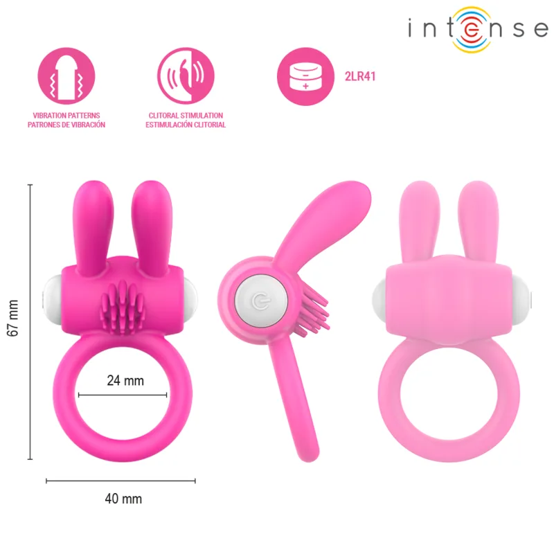 Anneau pénien Vibrant Hopps avec Stimulation Clitoriale Intense modèle 2