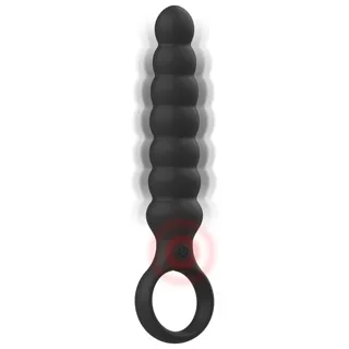 Dilatateur Anal Puissant en Silicone Bob Black&Silver