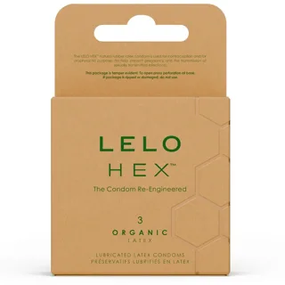 Hex Boîte de Préservatifs Biologiques 3 Unités Lelo