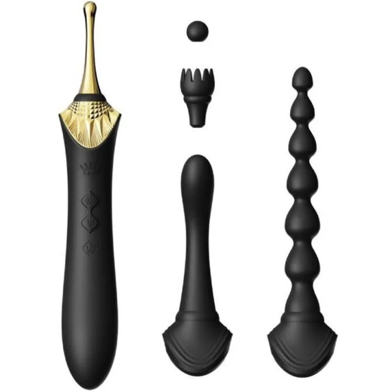 Stimulateur clitoridien Bess 2 Clitoridien Masseur Noir Zalo