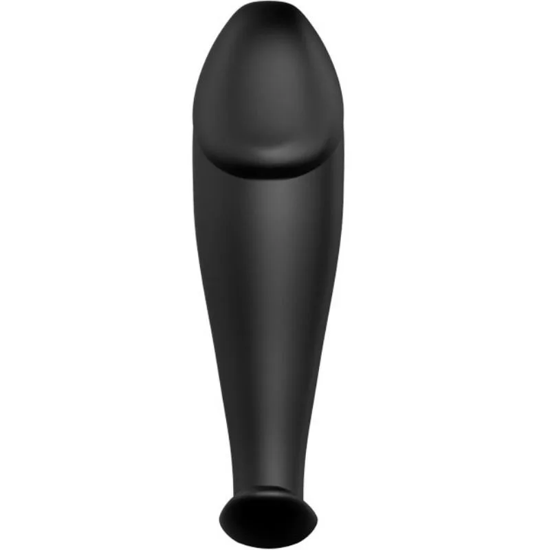 Plug Anal Forme de Pénis en Silicone Noir Pretty Love