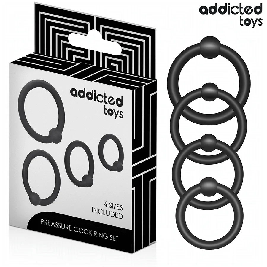 Lot d'Anneaux en Silicone à Pression Addicted
