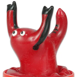 Préservatifs Fantaisie Peints à la Main Rouge Scorpion Condomerie