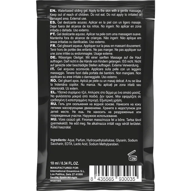 Lubrifiant Kissable Base Deau de Fraise Poche 10 ml