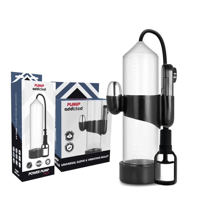 Vibromasseur Transparent Rx7 Pump Addicted