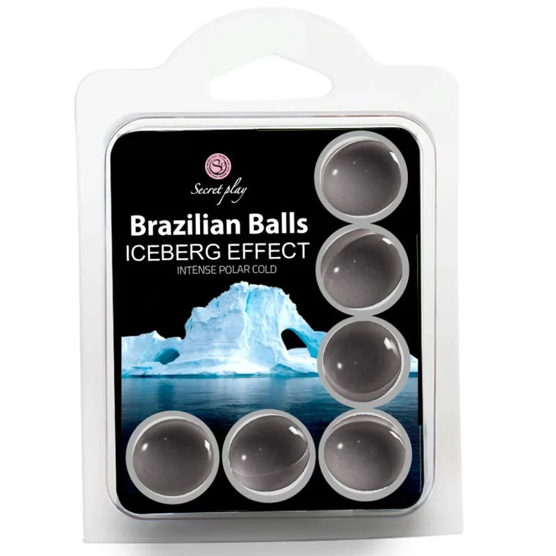 Secret Play Set 6 Balles Brésiliennes Effet Iceberg lubrifiant base eau