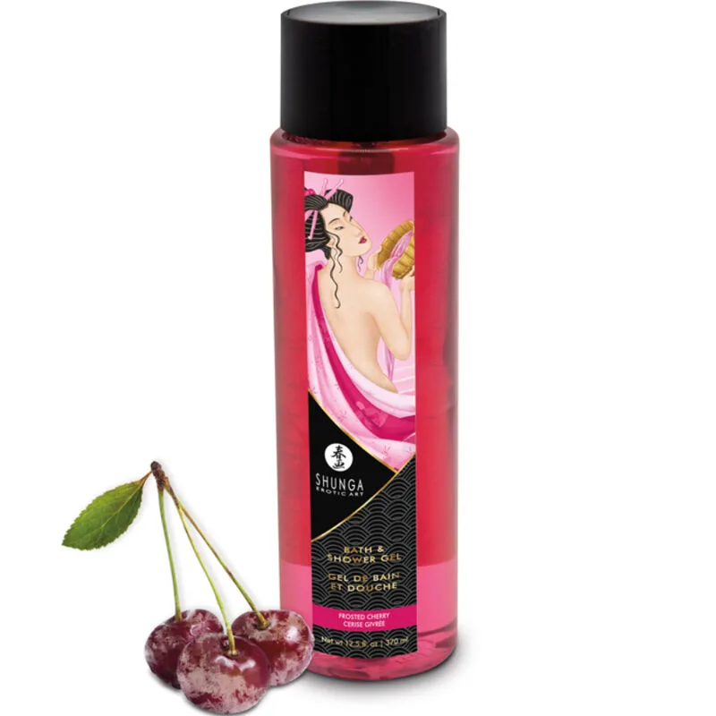 Gel Bain & Douche Cerise Givrée 370 ML Shunga bien etre