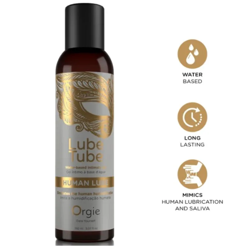 Tube de Lubrifiant Humain à Base de Eau Gel Intime 150 ML Orgie lubrifiant base eau