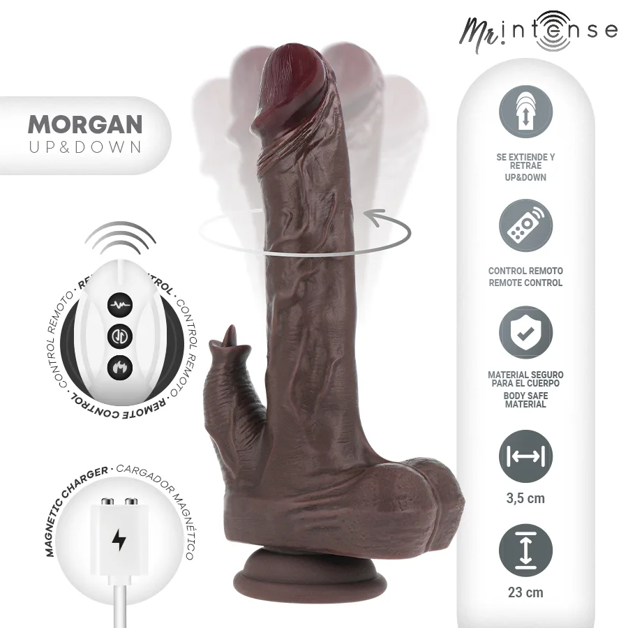 Vibromasseur Morgan Poupée Multifonction Réaliste avec Vibration et Mr Intense