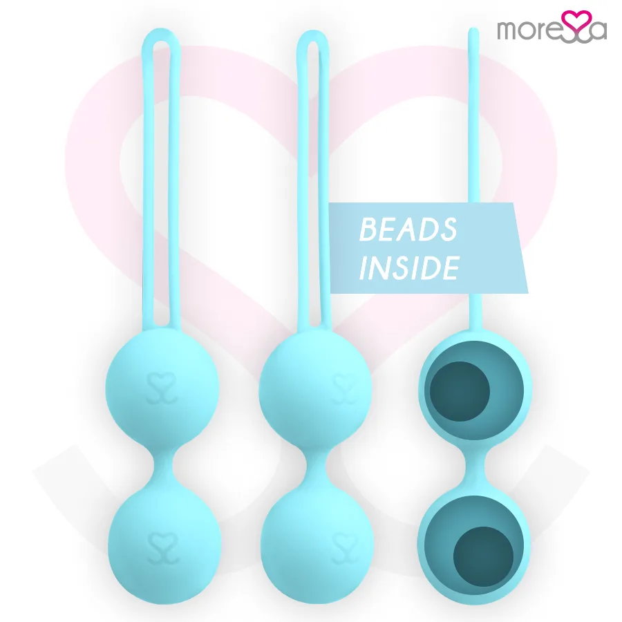 Boules de geisha Osian Trois Silicone Turquoise Premium Moressa