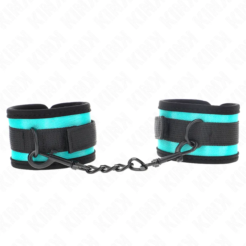 Appareils de Poignet en Nylon à Crochet et Boucle Kink noir menottes