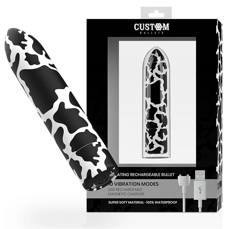 Vibromasseur Personnalisés Rechargeable Vache 10 Intensities Custom Bullets