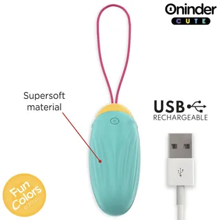 Œuf vibrant Oninder Cute, nervures en silicone