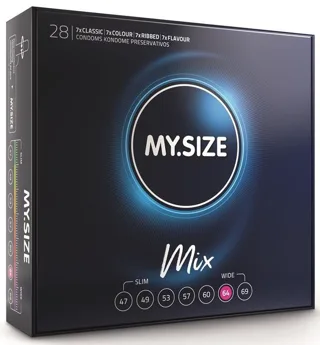 Mix Préservatifs 64 MM 28 Unités My Size préservatif