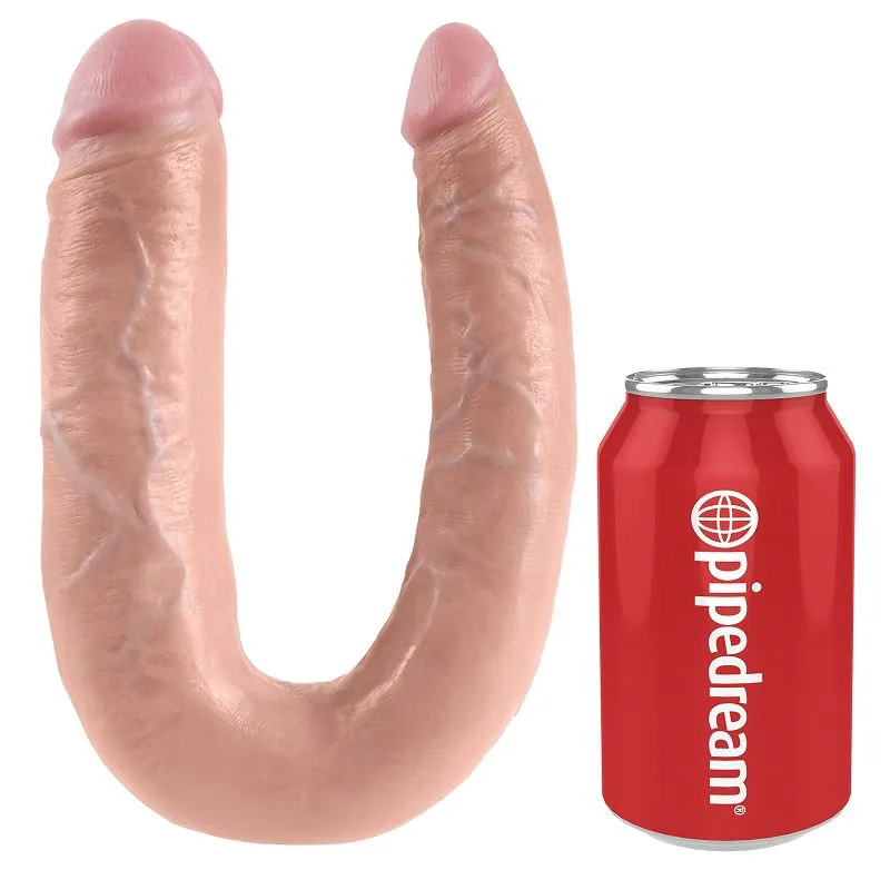 Gode Double Pénétration 17,8 cm Naturel King Cock