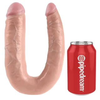 Gode Double Pénétration 17,8 cm Naturel King Cock