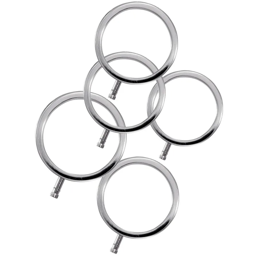 Electrarings Anneaux Pénis en Métal Pack de 5 Electrastim cockring