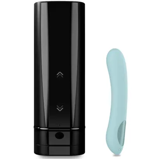 Ensemble Couples Onyx+ & Pearl 2+ Turquoise Kiiroo turquoise masturbateur automatique