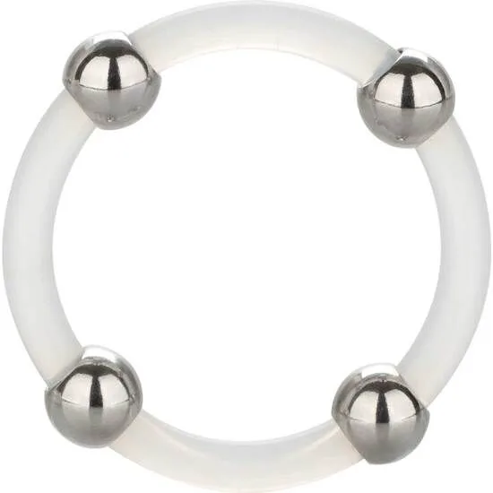 Bague en Silicone Perlée Acier L Calexotics