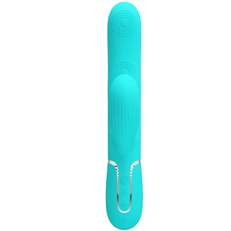 Perlita Vibromasseur Multifonction 3 en 1 Point G Vert Pretty Love