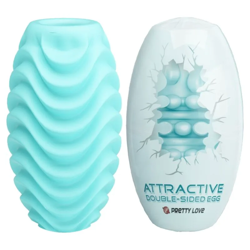 Oeuf Masturbateur Double Face Turquoise Pretty Love