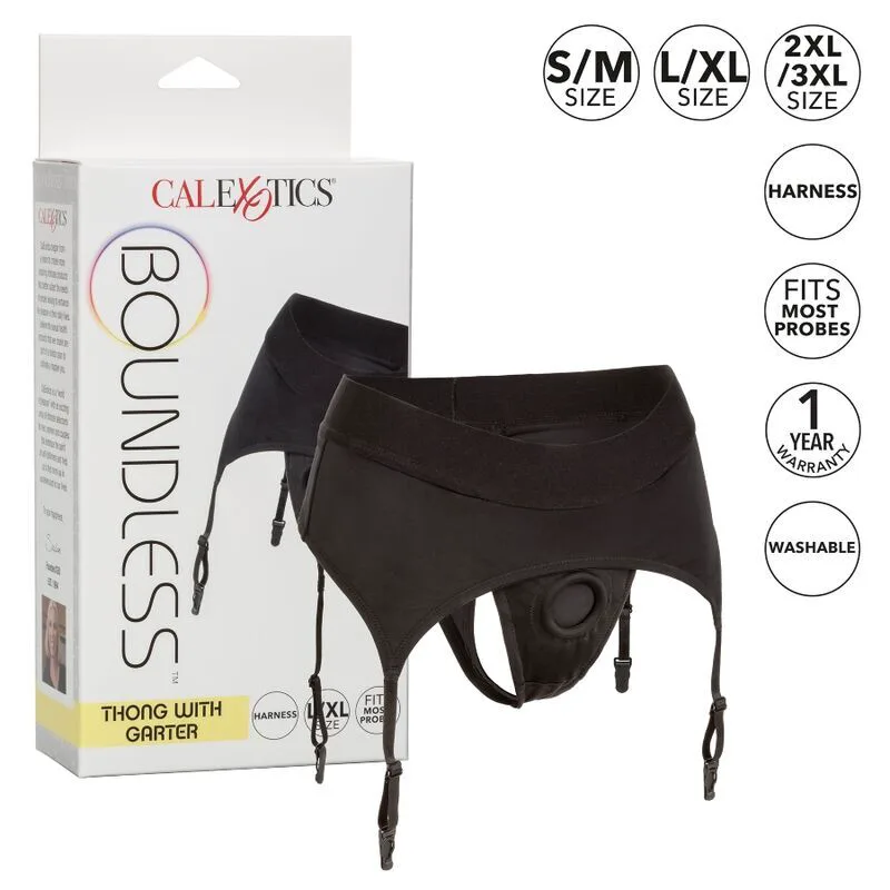 Boundless String avec Jarretelle L/XL Calexotics