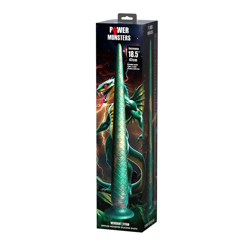Wildwyrm Tail Bicolor Fantasy Gode en Silicone 47 cm Ø 4
