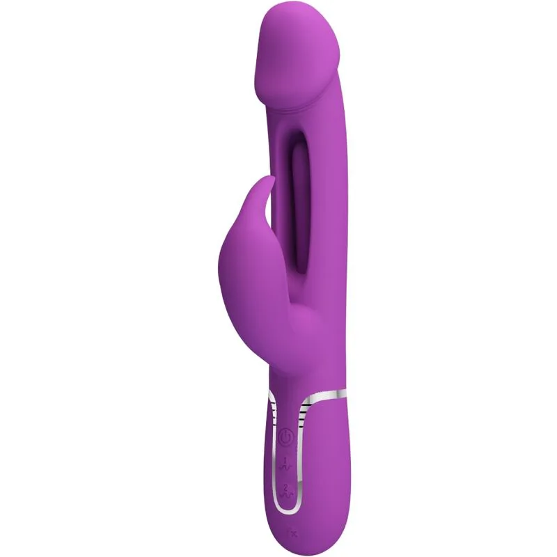 Kampas Vibromasseur Lapin Multifonction 3 en 1 Violet Pretty Love