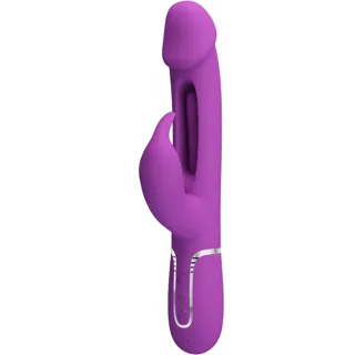 Kampas Vibromasseur Lapin Multifonction 3 en 1 Violet Pretty Love