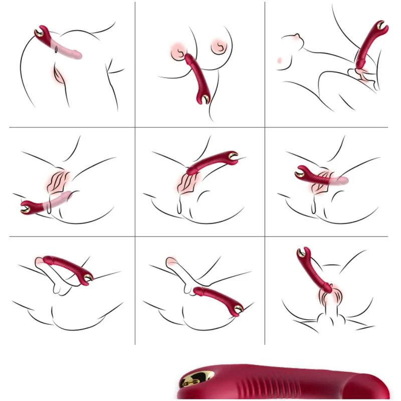 Vibromasseur & Rotateur Prince Gode Rouge Armony