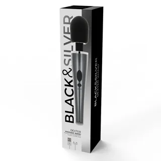 Vibromasseur Wand Dexter XXL Black&Silver vue 3