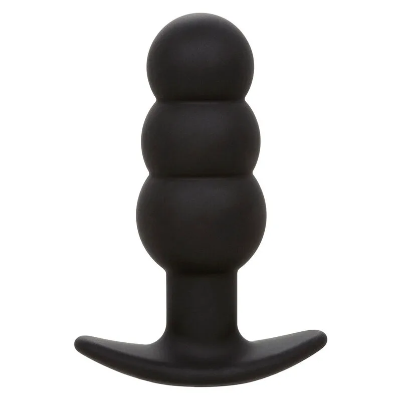 Rock Bottom Plug Anal Perlé 10 Vibrations Silicone Noir Calexotics