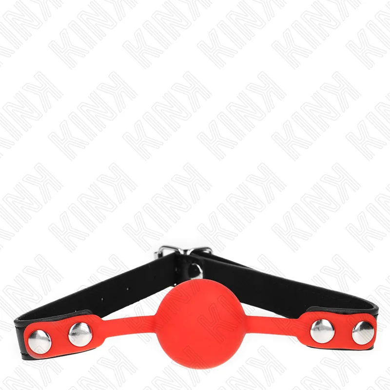 Boule Silicone Rouge 4 CM Bag 60 X 2 CM Kink rouge bâillon