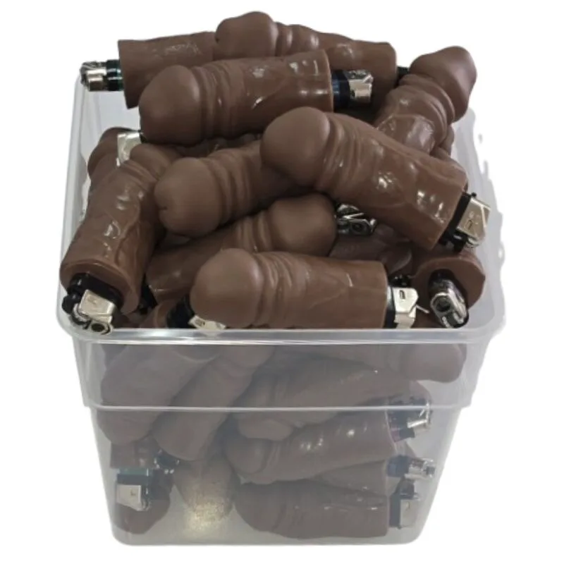 Bocal de 30 Briquets en Forme de Pénis Mullatto Diablo Picante jeu coquin