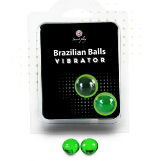 Set de 2 Balles Brésiliennes Shock Secretplay lubrifiant base eau