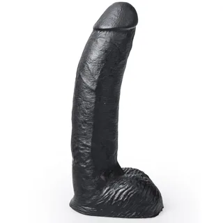 Gode Réaliste Couleur Noir George 22 cm Hung System