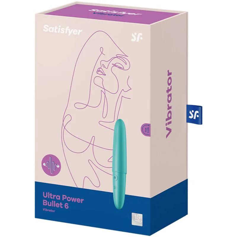 Vibromasseur Ultra Power Bullet 6 Turquoise Satisfyer