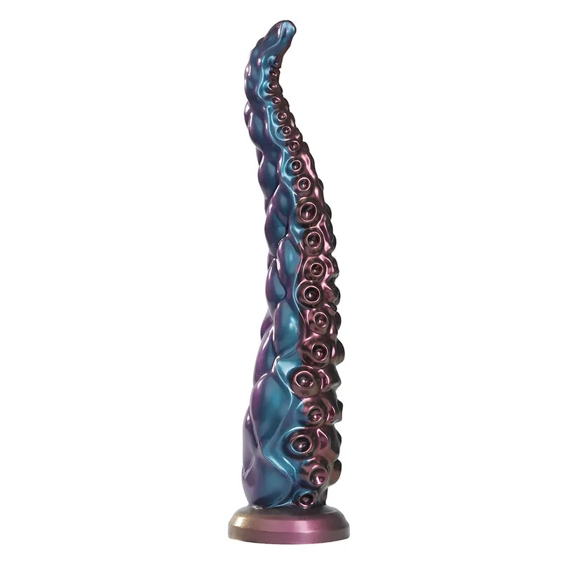 Gode Godemiché en Silicone Tricolore Fantaisie à Tentacules