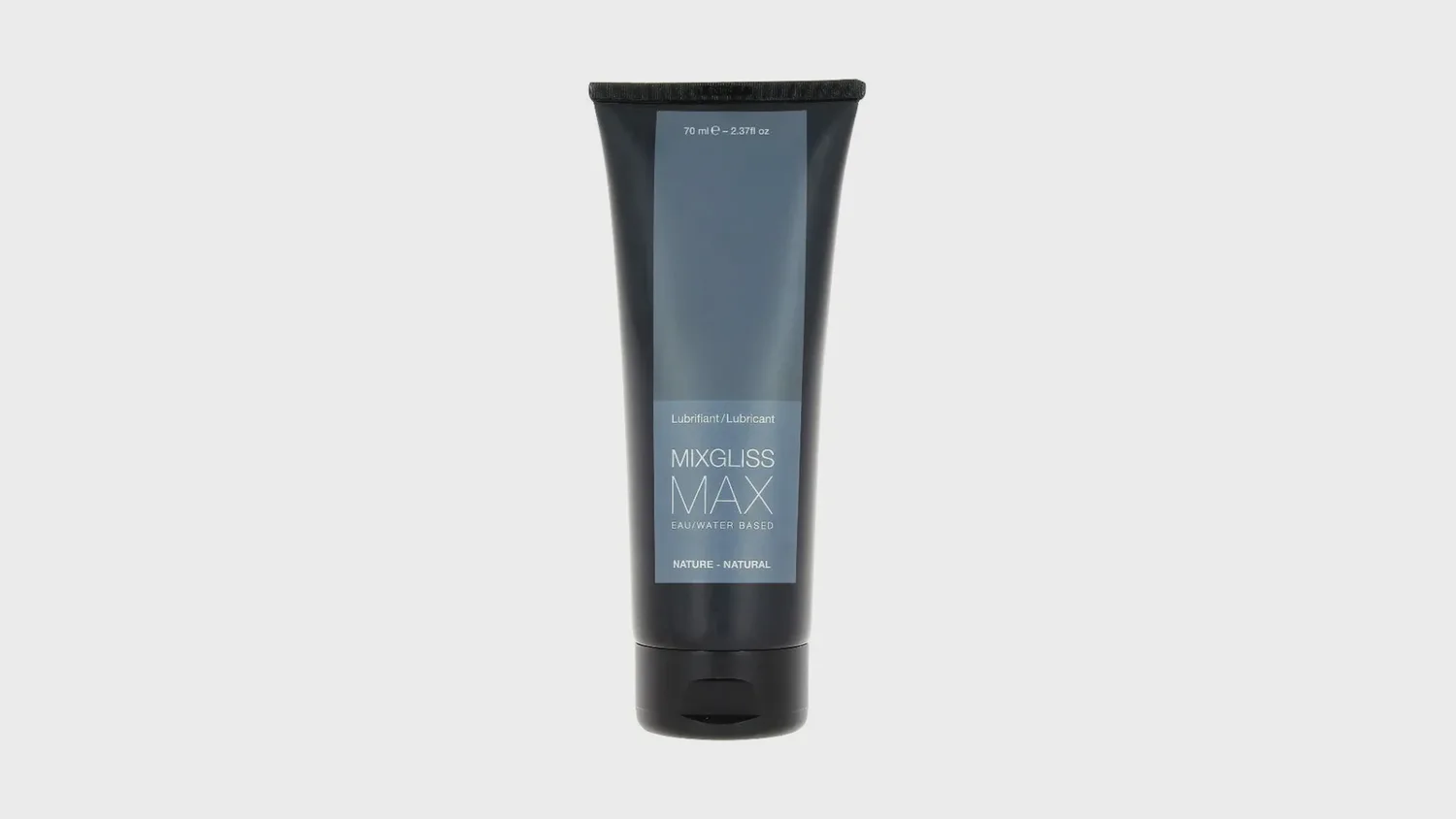 Tube noir de lubrifiant anal Mixgliss Max à base d'eau