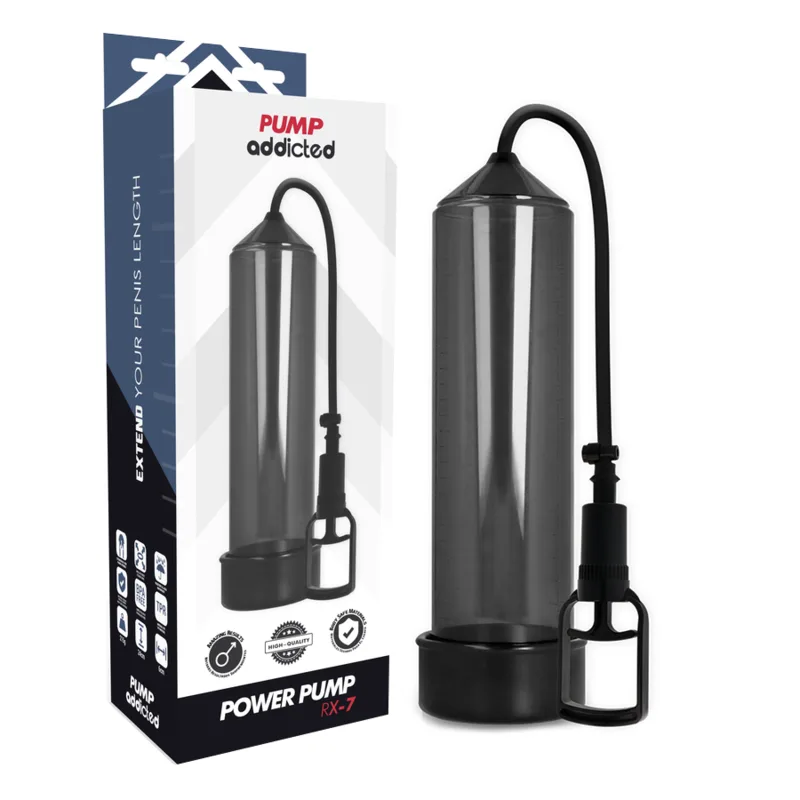 Pompe à pénis Rx7 Noir Pump Addicted