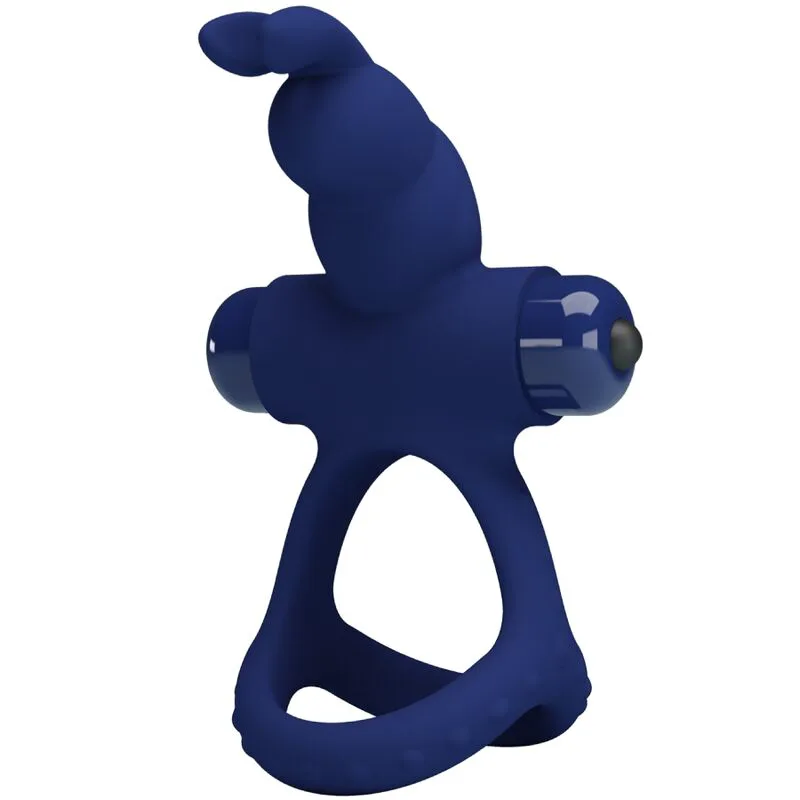 Luchito Double Anneau Vibrant Lapin Bleu Pretty Love