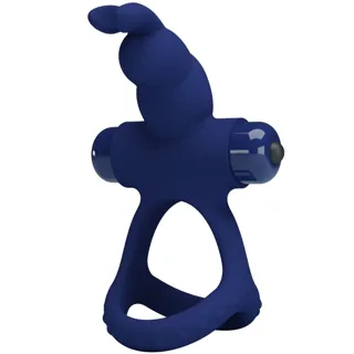 Luchito Double Anneau Vibrant Lapin Bleu Pretty Love
